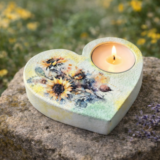Suport decorativ pentru lumanare buchet floarea soarelui 113918
